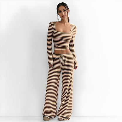Striped Two Piece Set